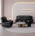 Container Furniture Direct Michael Modern Faux Leather Upholstered Stainless by ContainerDirect