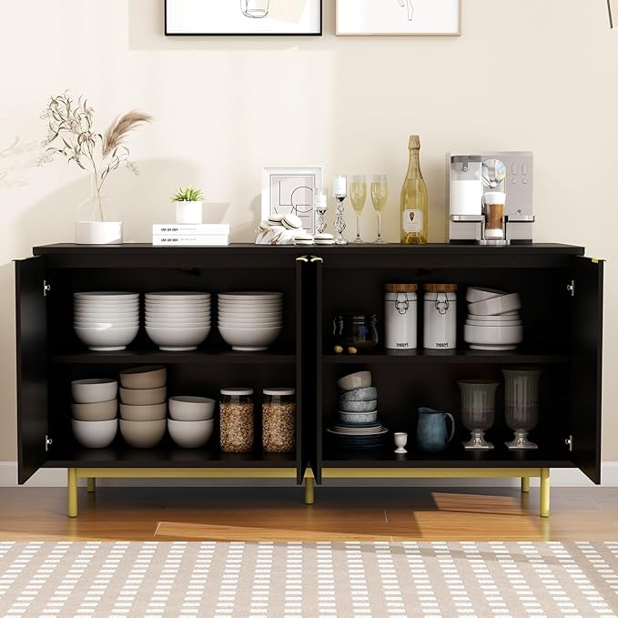 Vipbear Modern TV Stand for 65 Inch TV, Entertainment Center - Image 7