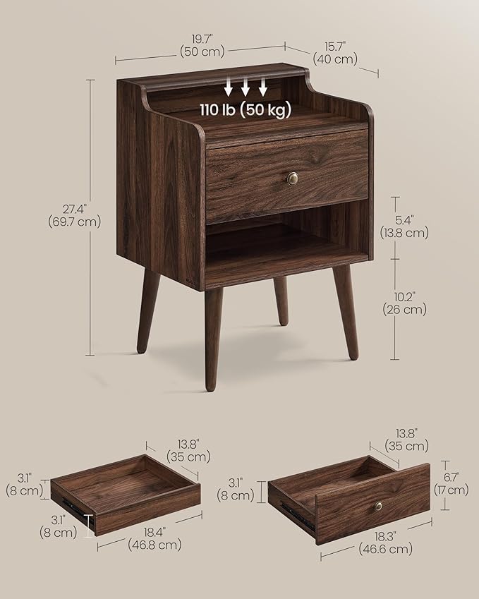 VASAGLE Nightstands, Bedside Tables - Image 3