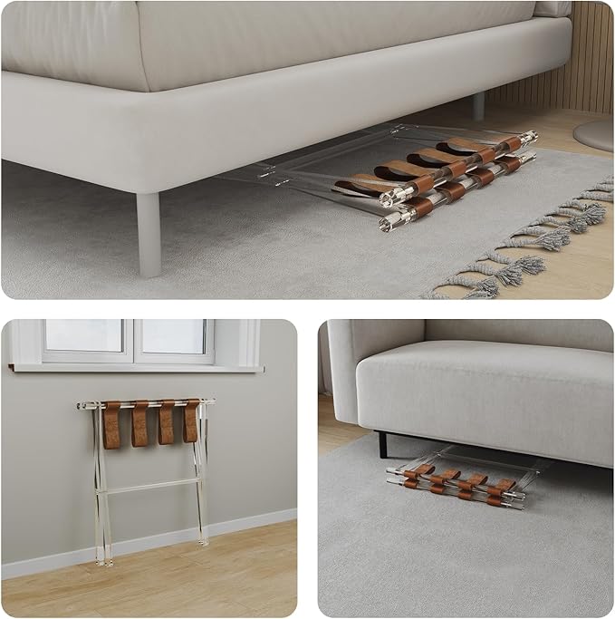 Sumerflos Acrylic Luggage Rack for Guest Room - Image 8