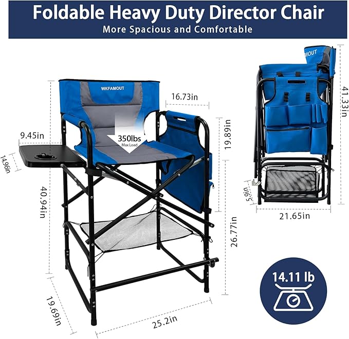 Tall Folding Directors Chair - Image 3