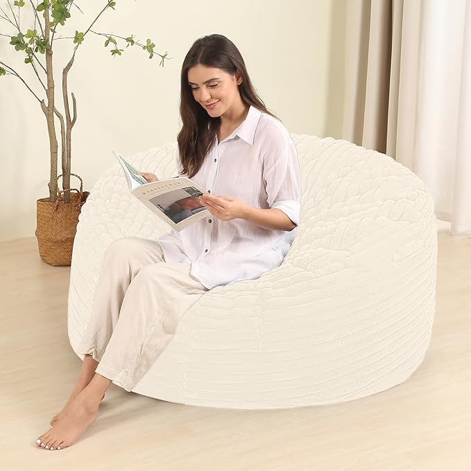 Memory Foam Bean Bag Chair for Adults/Teens, Bean Bag Sofa - Image 5