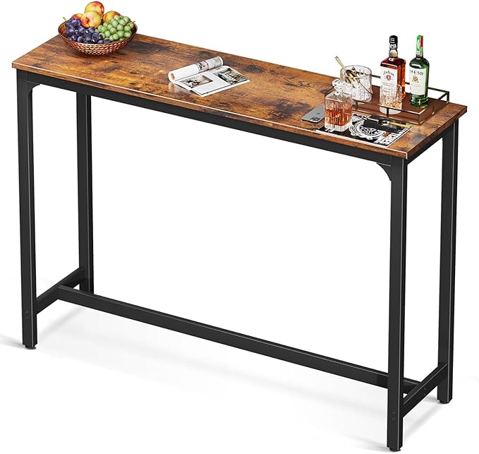 ODK 55 Inch Bar Table, Bar Height Pub Table, Counter Height Bar Table, by ODK