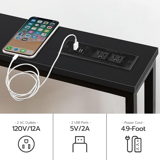 HOOBRO 47.2" Skinny Console Table - Image 4