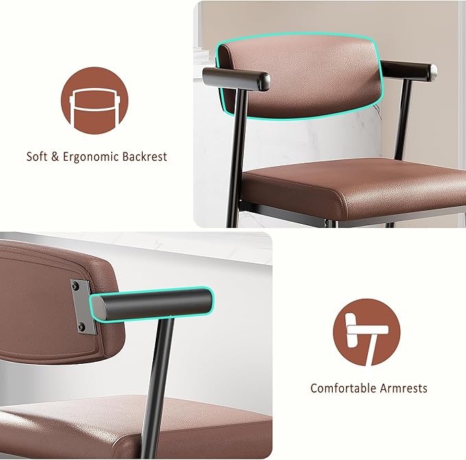 GarveeHome Counter Height Bar Stools of 4 - Image 6