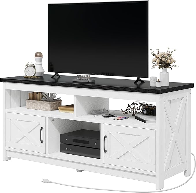 YITAHOME TV Stand for 65/55 Inch Television, Farmhouse Entertainment Center - Image 8