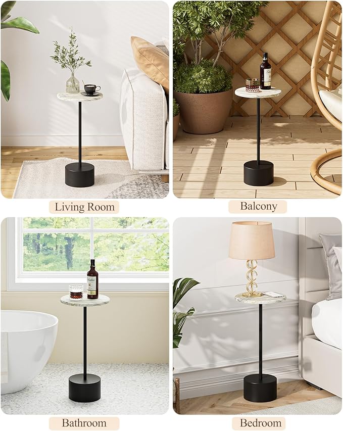 Drink Table Pedestal, Round Side Table, Drink Tables - Image 9