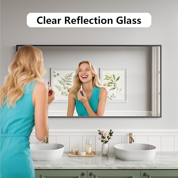 Koonmi Bathroom Mirror 30x60 Bathroom Wall-Mounted Mirrors, Modern Vanity Mirror - Image 6