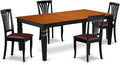 East West Furniture LGAV5-BCH-LC 5 Piece Kitchen Table Set Includes a Rectangle by EastWestFurniture