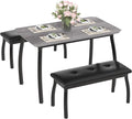 3 Piece Farmhouse Dining Table Set by SLEKVERSA