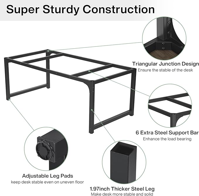 Tribesigns Modern Computer Desk, 70.8 x 31.5 inch Large Office Desk Computer - Image 6