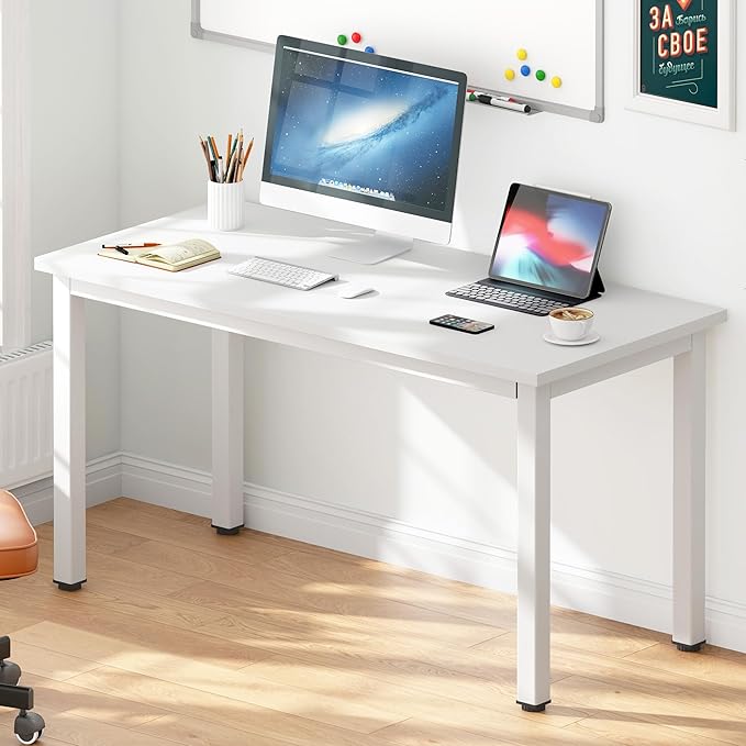 DlandHome 47 inches Medium Computer Desk, Home Composite Wood Board Desk - Image 2