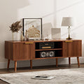 TV Stand for Living Room, Mid Century Modern Entertainment Center for 55/60/65 by Unknown