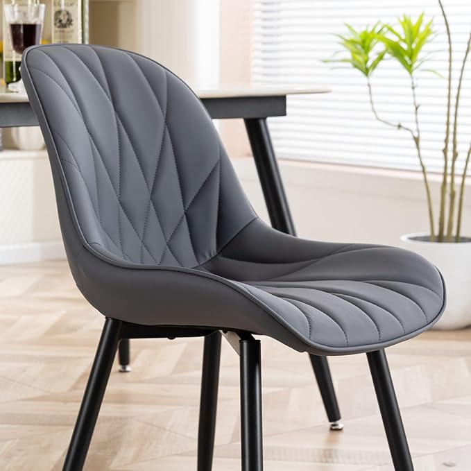 Rowill Dining Chairs Set of 2 Modern Kitchen Chairs - Image 7