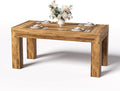 LITTLE TREE Modern Dining Table, Rectangle Heavy Duty Kitchen Table by LITTLETREE