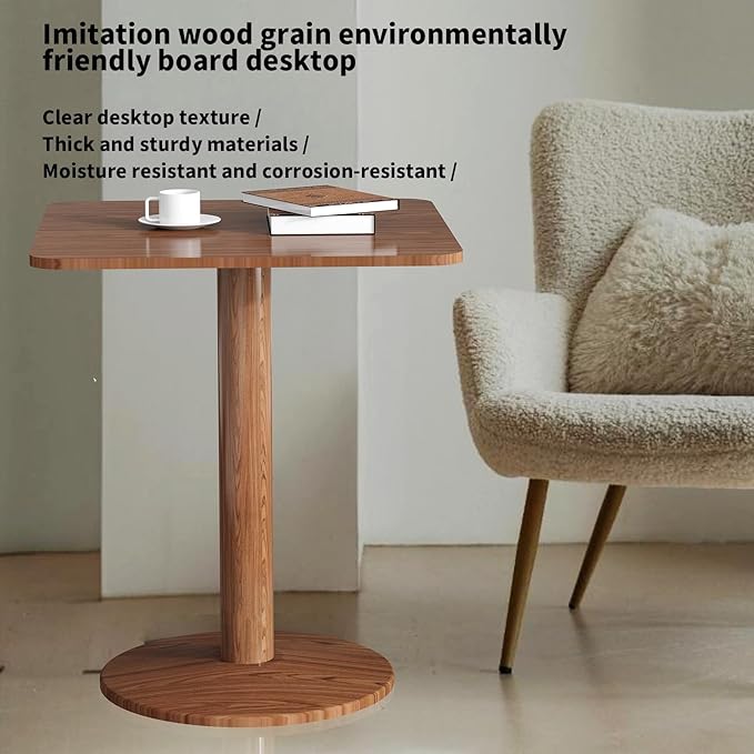 23.62" Mid-Century Modern Square Dining Table - Image 6