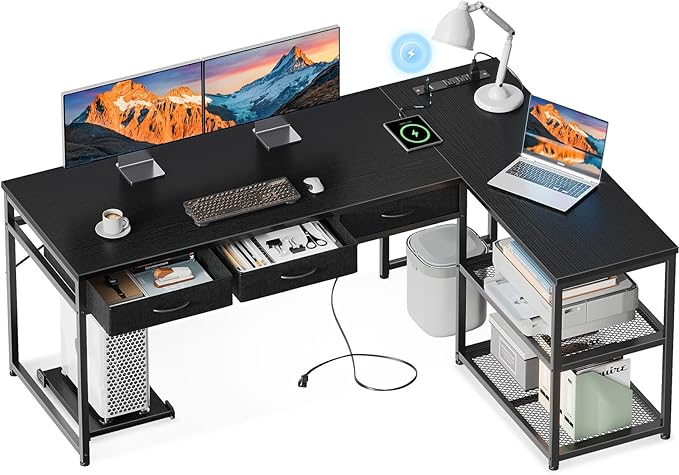 AODK 61 Inch L Shaped Computer Desk by AODK