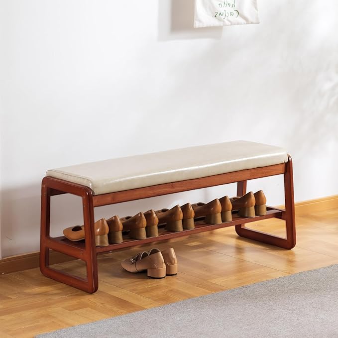 latifolia Solid Wood Bench, Entryway Shoe Bench by Latifolia