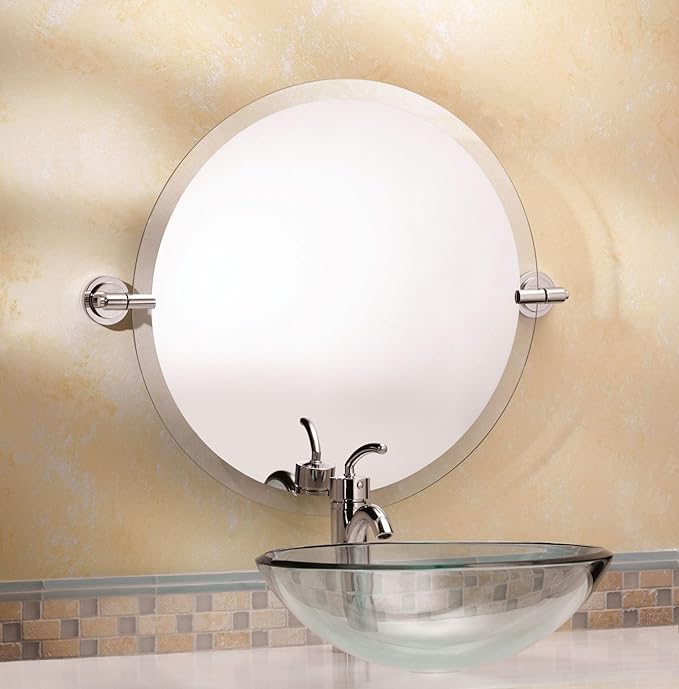 Moen DN0792CH Iso 22-Inch x 22-Inch Frameless Pivoting Bathroom Tilting Mirror - Image 4