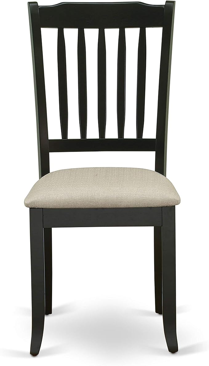 East West Furniture LGDA5-BLK-C 5 Piece Dinette Set Includes a Rectangle Dining - Image 7