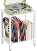 HOOBRO Record Player Stand, 2-Tier End Table, Vinyl Record Turntable Stand by HOOBRO