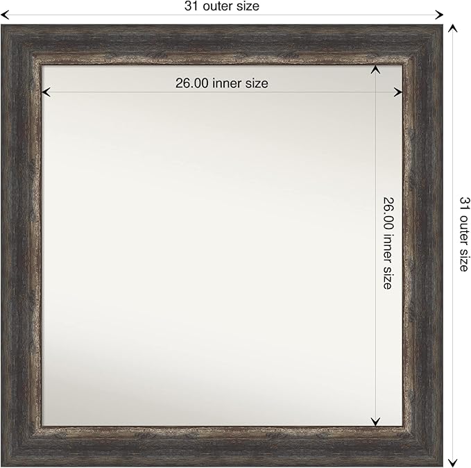 Amanti Art Bronze Bathroom Mirror - Image 4