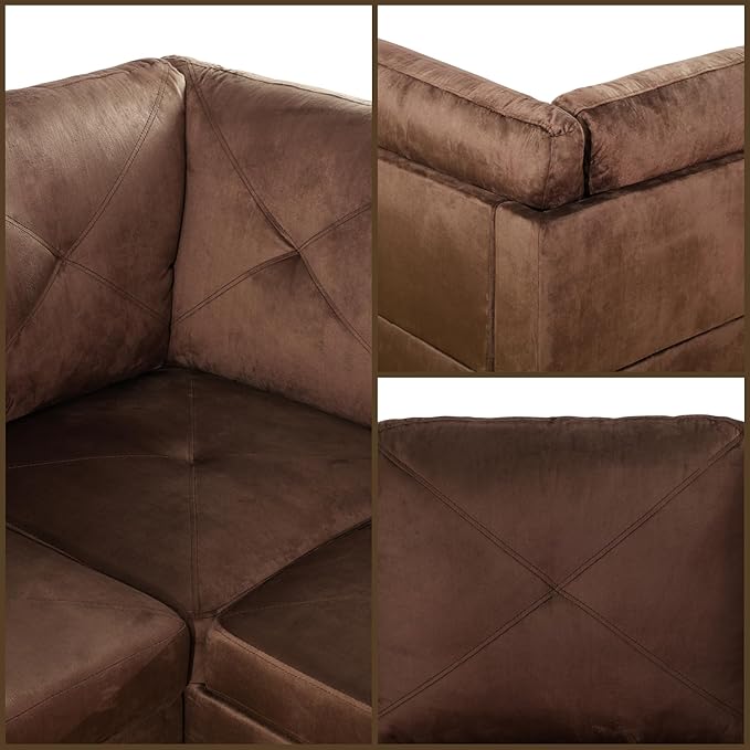 L Shaped Sectional Couches, Modern Modular Sectional Sofa Furniture - Image 6