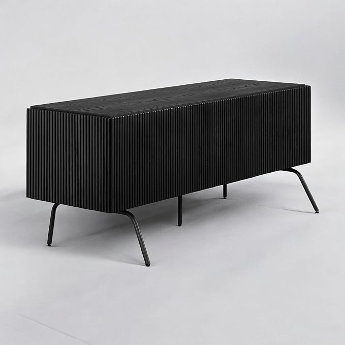 NTC Veil TV Stand with 3 Doors for TVs up to 60’’, Media Console with Vertical by NTC