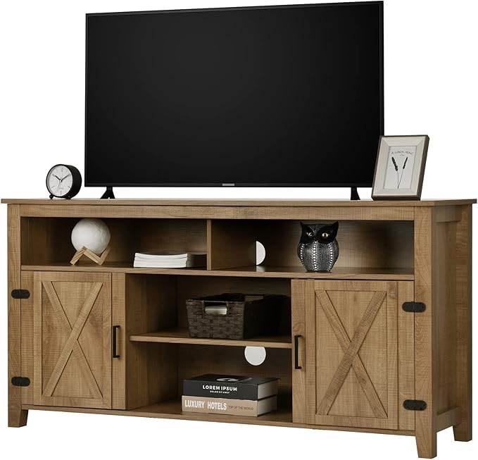 YITAHOME Television Stand for 65 Inch TV, Farmhouse TV Stand Entertainment - Image 9