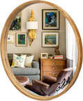 36" Bathroom Mirror, Round Wall Mirror by GIFTTROVE