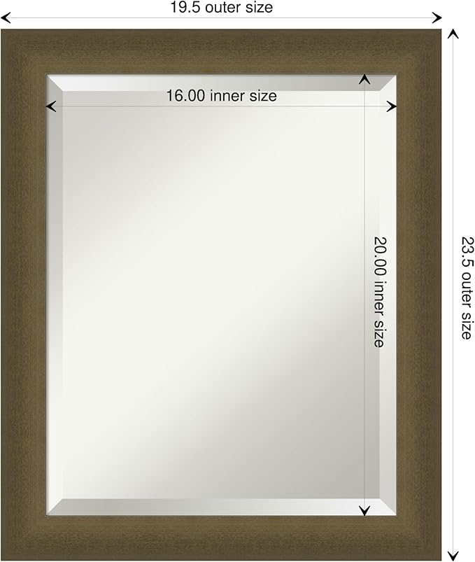Amanti Art Bronze Bathroom Mirror - Image 4