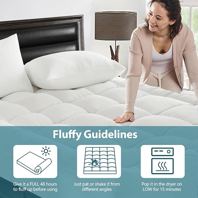 CYMULA Mattress Topper Short Queen Size - Image 5