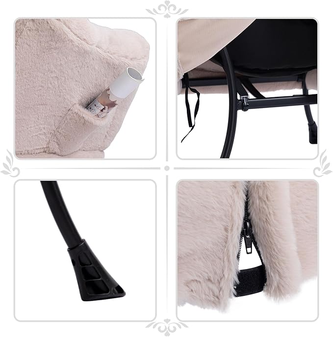 HollyHOME Fabric Lazy Chair - Image 6