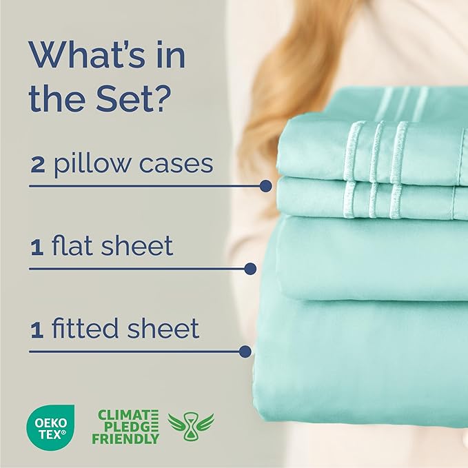 Queen Size 4 Piece Sheet Set - Image 2