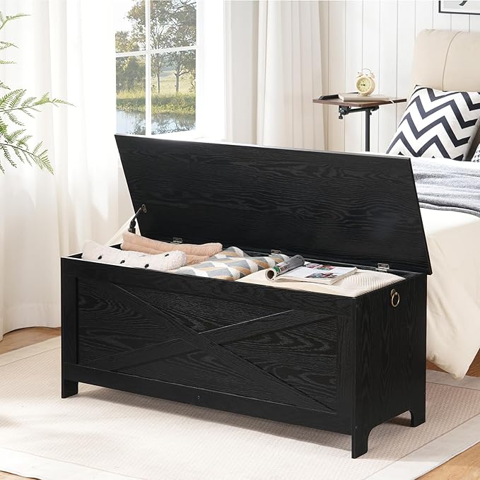 47.2" Toy Chest, Sturdy Entryway Storage Chest - Image 2