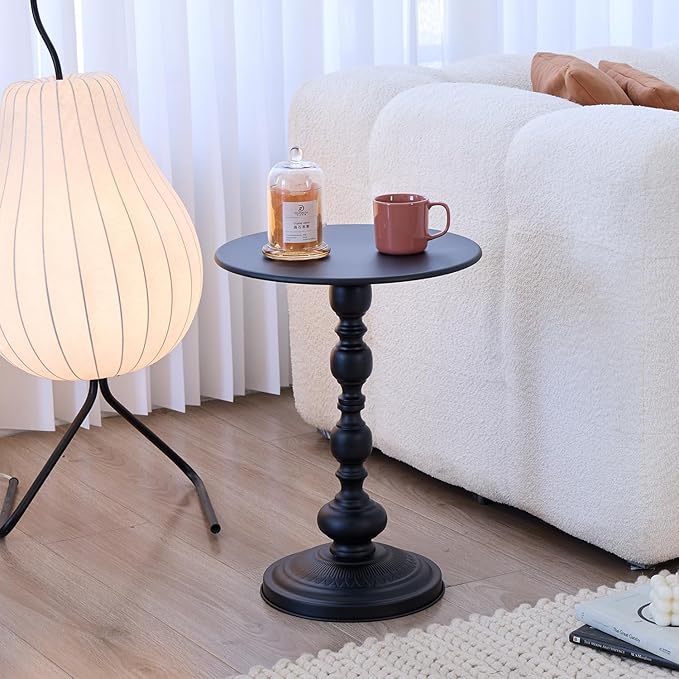 Chic Vintage Round Side Table - Image 7