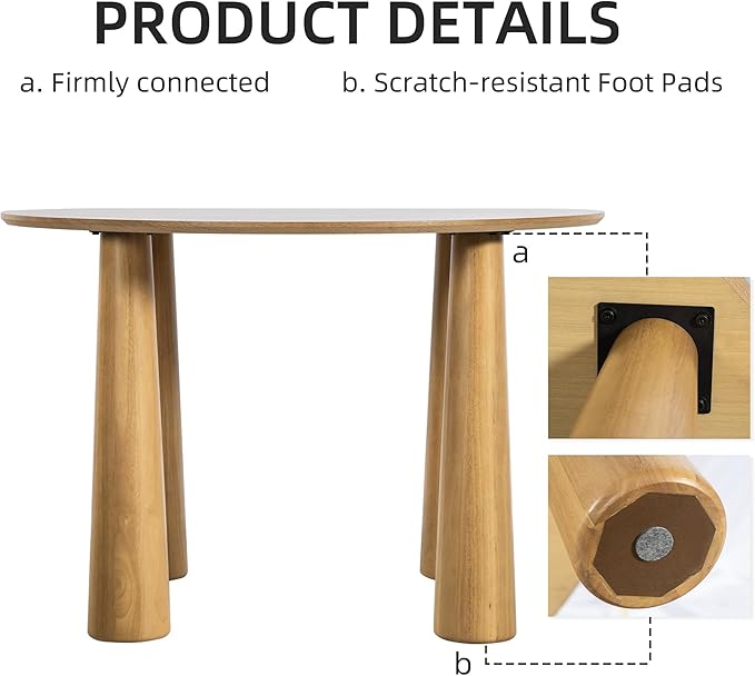 Casaphoria 59" Round Dining Table, Kitchen Table - Image 6