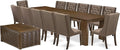 X12FO-0C8-18 - 14 Pieces Kitchen Dining Table Set includes an Extendable by LuxebyEastWestFurniture