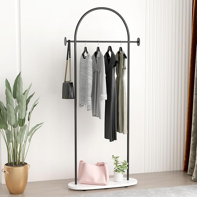 Black Clothing Rack, Modern Clothes Rack - Image 6