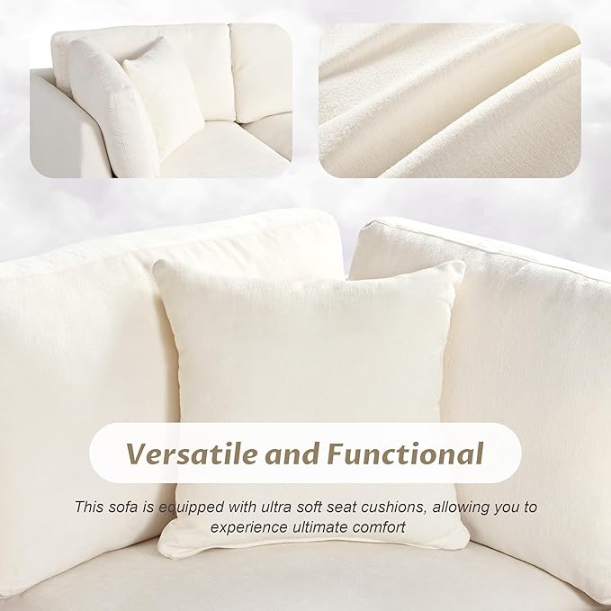 127.6 Inch 5-Seat Modular Convertible Sectional Sofa - Image 7