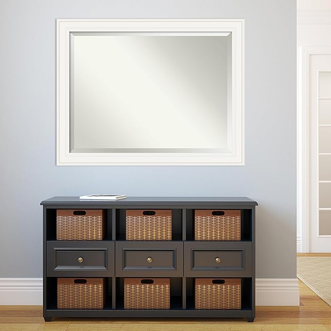 Amanti Art White Bathroom Mirror - Image 5