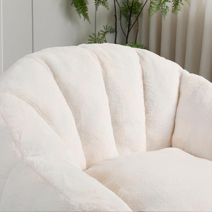 Furniliving Bean Bag Chair, Giant Bean Bag Chair Stuffed Floor Sofa - Image 7