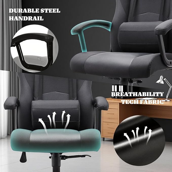 Ergonomic Office Chair High Back Desk Chair Height Computer Chair Big and Tall - Image 5