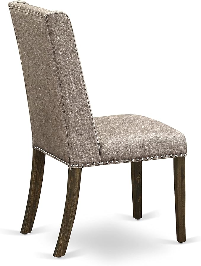East West Furniture X777FL716-9 9 Piece Dining Table Set Includes a Rectangle - Image 11