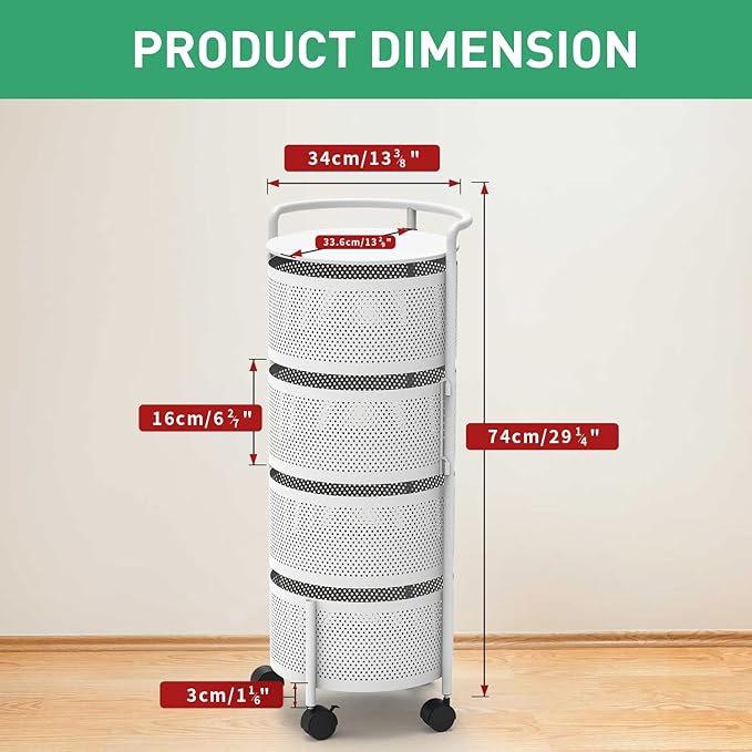 JAQ Rotating Storage Shelves Rack - Image 2