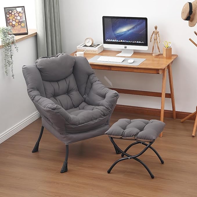 Lazy Chair and Ottoman, Large Accent Lounge Chair - Image 7