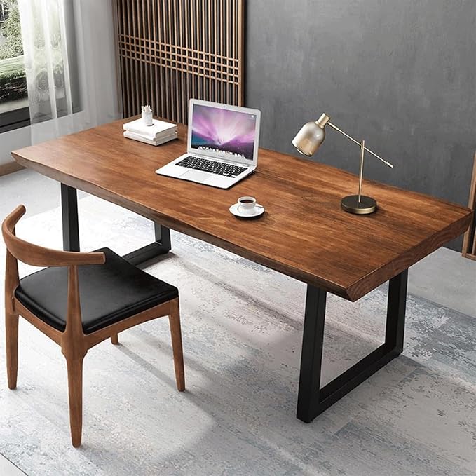 Modern Minimalist Solid Wood Office Desk by Unknown