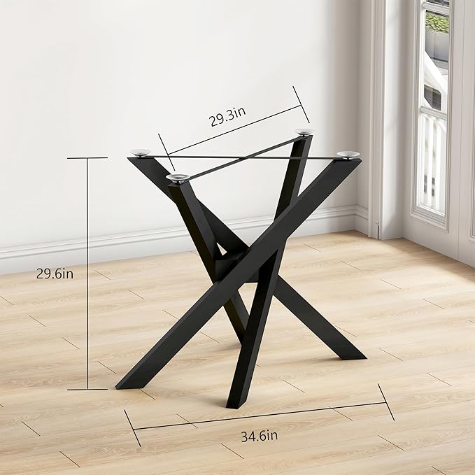 30 Inch Metal Table Legs, Heavy Duty Desk Legs Combinatorial Dining Table Legs - Image 6