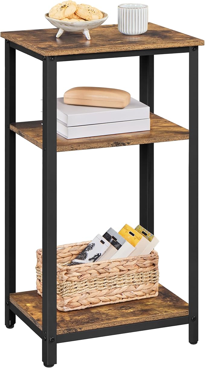 Yaheetech Large 3-Tier Tall End Table, 30 Inches High Side Table by Yaheetech