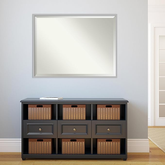 Amanti Art Silver Bathroom Mirror - Image 4